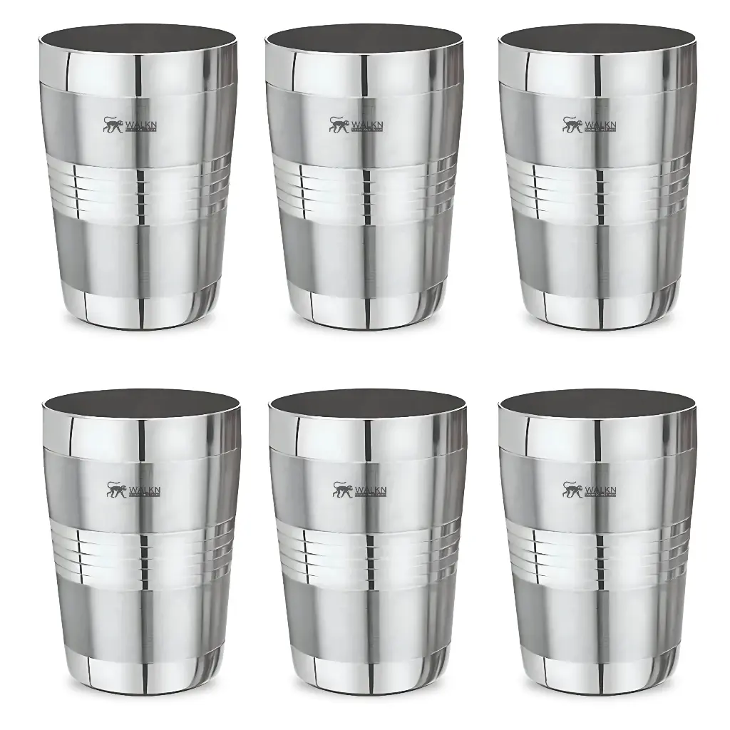 WALKN Deepline Classic Stainless Steel Glasses