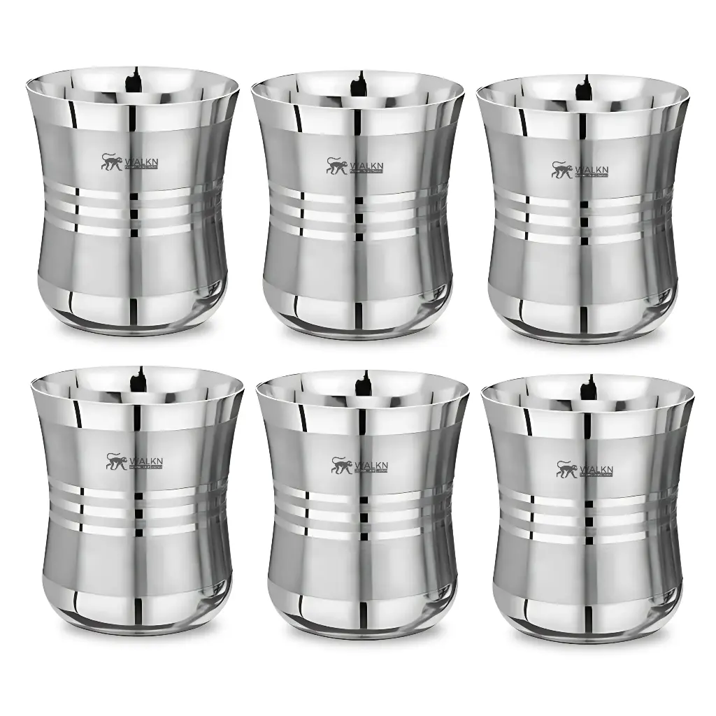 WALKN Deepline Damru Stainless Steel Glasses