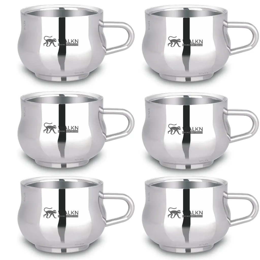 WALKN Double Wall Crescendo Tea Cup Set
