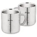 WALKN Double Wall Forge Coffee Mugs (270 ML)
