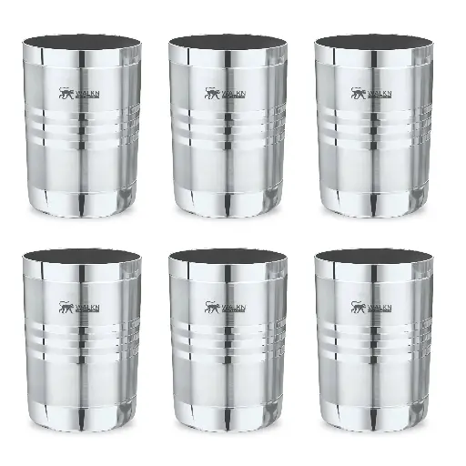 WALKN Deepline Amrapali Stainless Steel Glasses