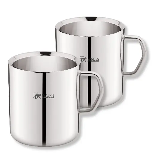WALKN Double Wall Coffee Mugs (270 ML)